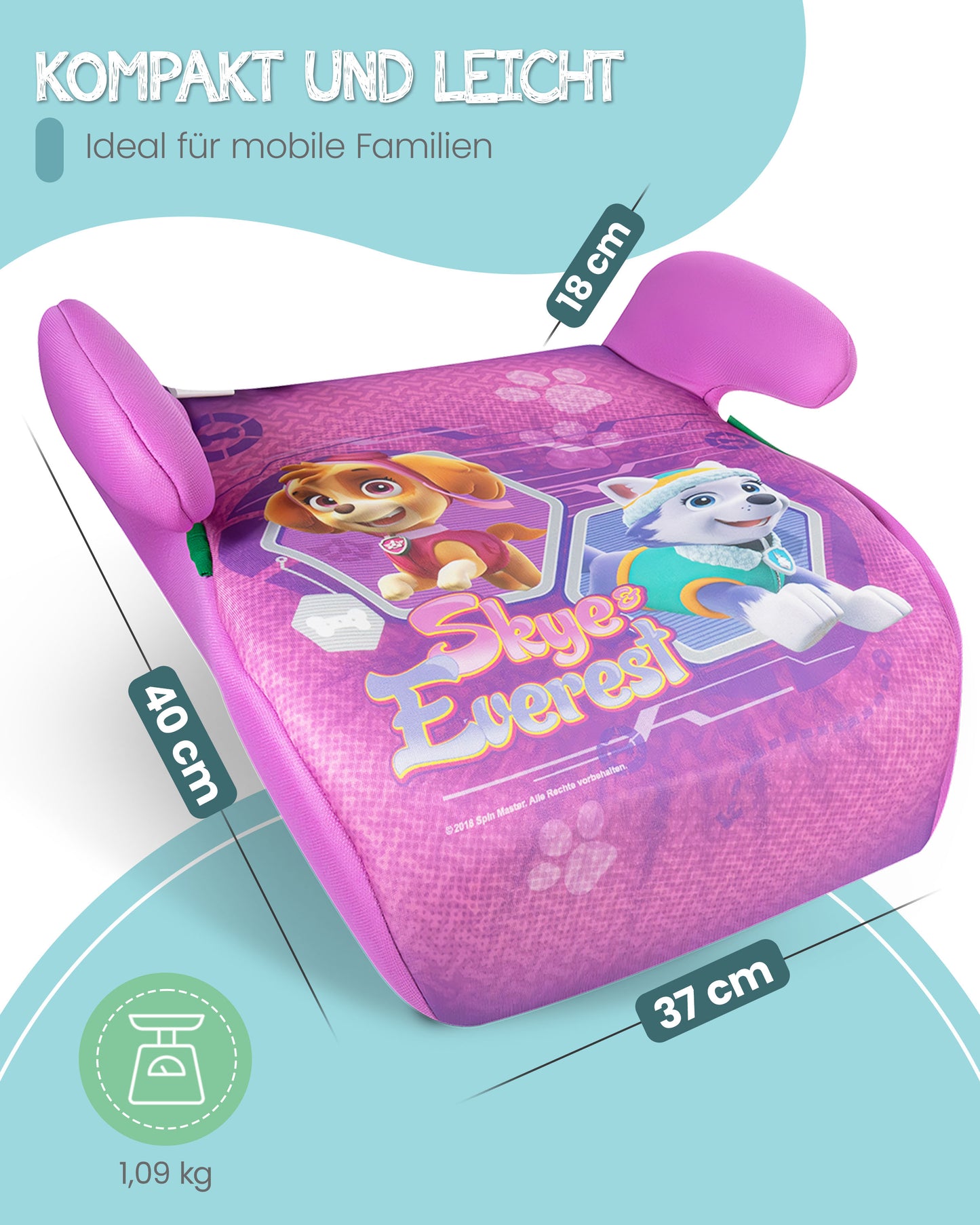 Kindersitzerhöhung Paw Patrol - Pink