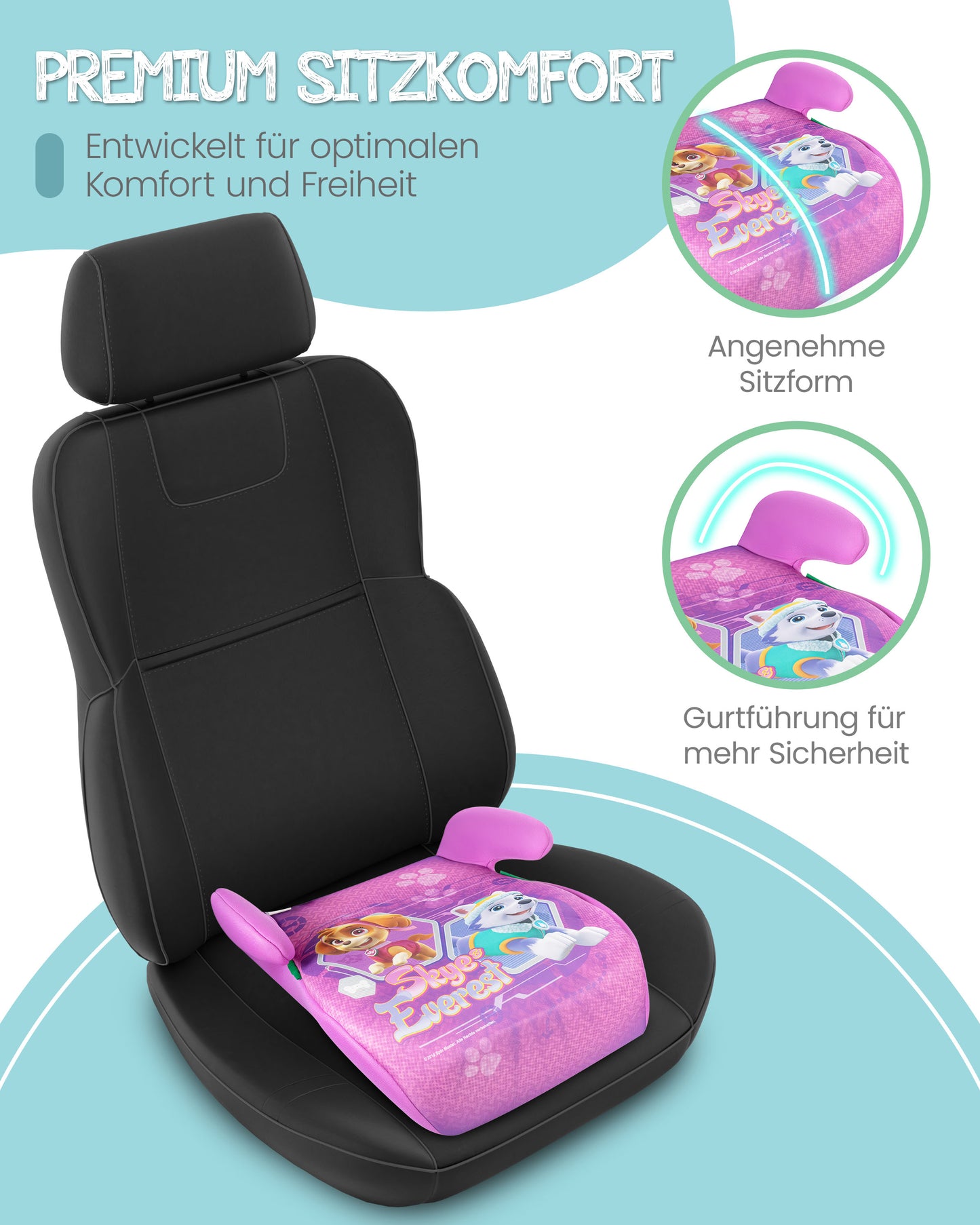 Kindersitzerhöhung Paw Patrol - Pink