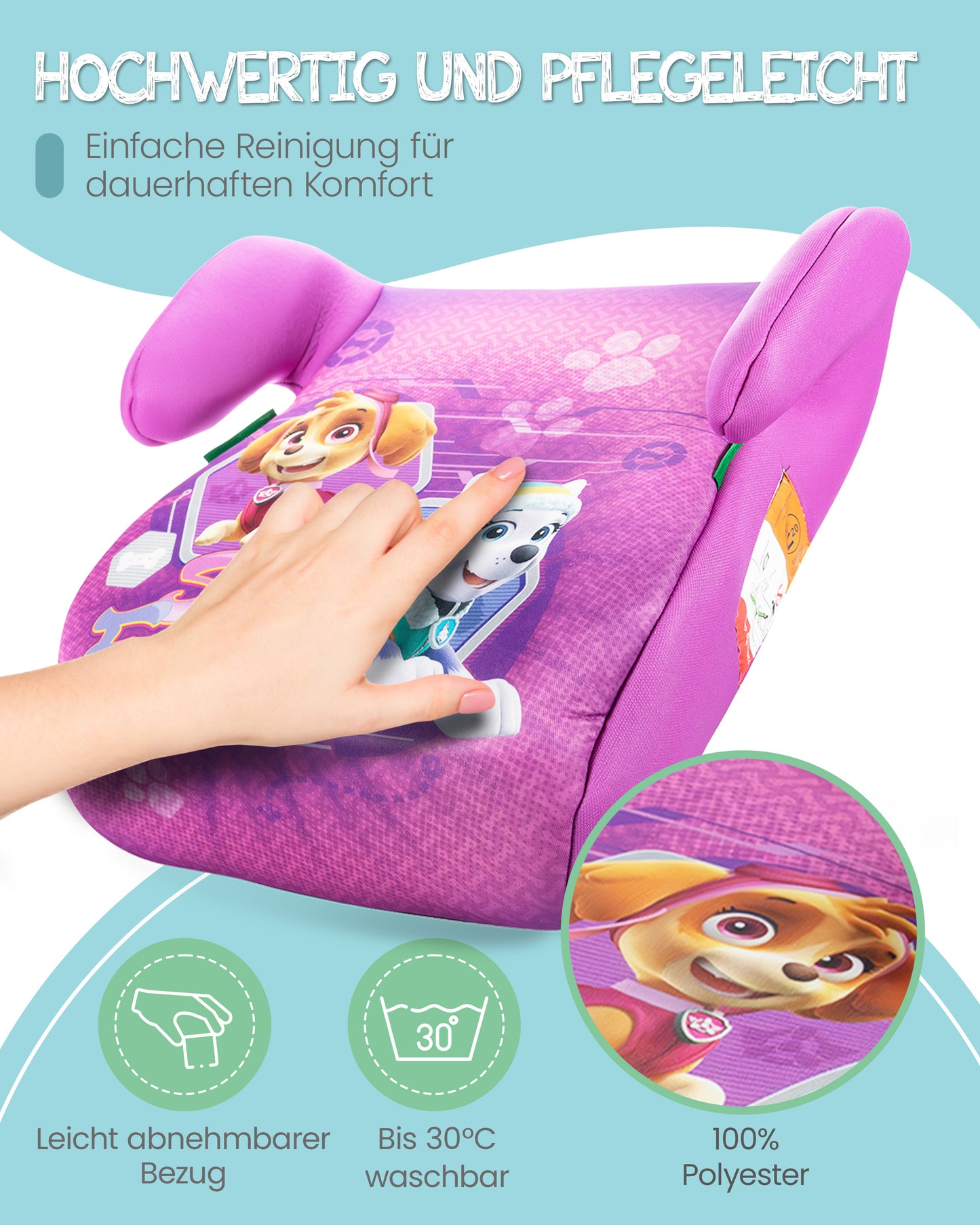 Kindersitzerhöhung Paw Patrol - Pink